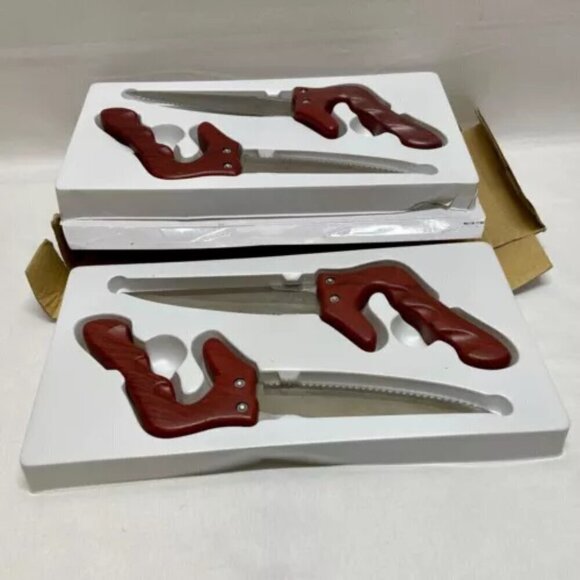 DCI Steak Saw Knife Set of 4 Knives Ergonomic Handle BBQ Decor Craft Inc. New - Picture 10 of 16
